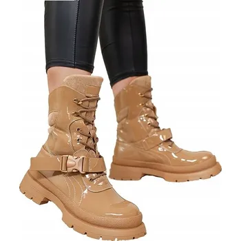 Dámská zimní obuv HNĚDÉ DÁMSKÉ NEZATEPLENÉ BOTY KOTNÍKOVÉ BOTY SETOGY 38