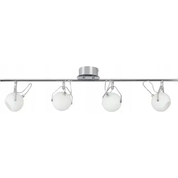 Kovové Stropní Svítidlo BRITOP Lighting Včetně 4xLED 3W Chrom/Bílá Stínidla