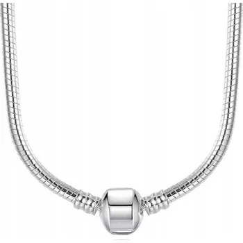 Náhrdelník Modulární náhrdelník s přívěsky hadí vzor 45 cm postříbřená měď