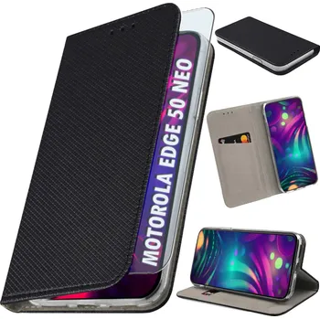 Pouzdro na mobilní telefon Flipové pouzdro pro Motorola Edge 50 Neo + Sklo 9h - Pouzdro