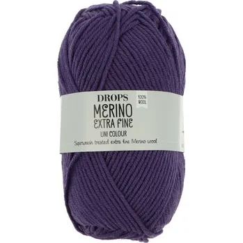 Příze Drops Merino Extra Fine 44 tmavě fialová
