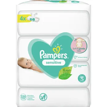 Dětská kosmetika Pampers Sensitive vlhčené ubrousky 320 ks