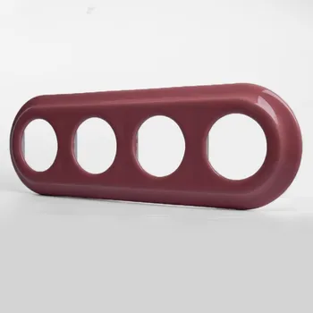 vypínač Rámeček čtyřnásobný JLM růžový