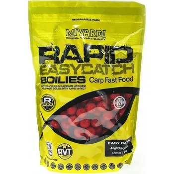 Boilies Mivardi Rapid Easy Catch jahodové kuličky 20mm 950g