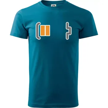 Rodinná trika - baterie táta - Klasické pánské triko vyšší gramáže - S ( Petrolejová )