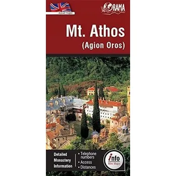 GÓRA ATHOS (MOUNT ATHOS) mapa + informator 1:120 000 ORAMA Kolektiv autorů