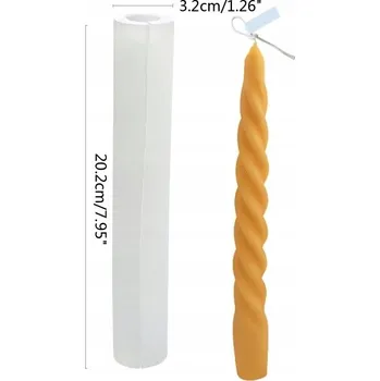 Svíčka Silikonová forma na výrobu svíček – kudrnatá svíčka 19 Cm