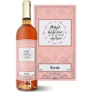 Víno Sablio Růžové víno Moje babička je ta ze všech nejlepší: 0,75 l