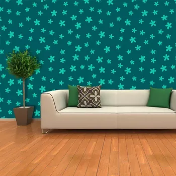 Tapeta Sablio Tapeta Zelené hvězdy - 125x75 cm