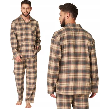 Pánské pyžamo Key Pánské pyžamo MNS 402 s dlouhým rukávem, velikost M