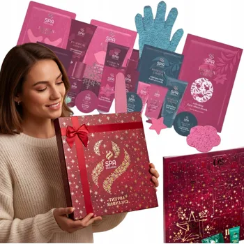 Kosmetická sada Dárková SADA KOSMETIKY 24 ks IDEÁLNÍ DÁREK PRO ŽENU DOMÁCÍ LÁZNĚ