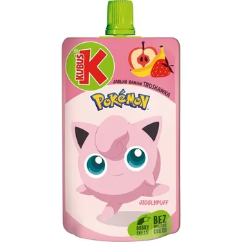 Cukrovinka Kubuś Pokemon pyré jablko banán jahoda 100 g
