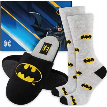 Pánské ponožky SOXO Pánské papuče nazouváky Batman + ponožky