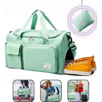 Cestovní taška Skládací cestovní taška, sportovní, 27L - Velká kapacita, tréninková, zelená