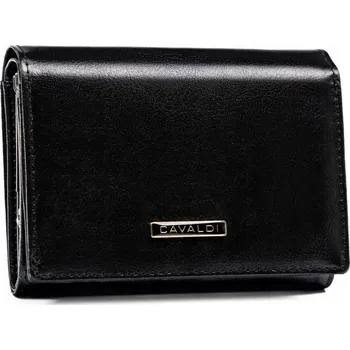 Peněženka 4U Cavaldi dámská peněženka z pravé kůže černá