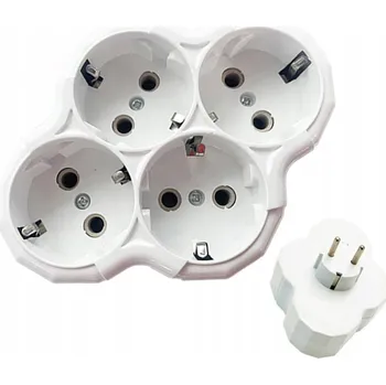 Elektrická zásuvka 4 ZÁSUVKY ELEKTRICKÉHO PROUDU ROZBOČKA SÍŤOVÁ ELEKTRICKÁ