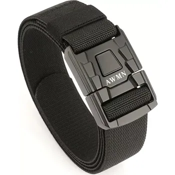 Opasek Nylonový opasek s kovovou přezkou Fabrin Černý