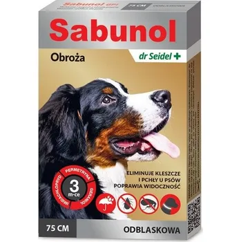 Obojek pro psa SABUNOL GPI Obojek pro psy Reflexní obojek proti blechám a klíšťatům 75 cm