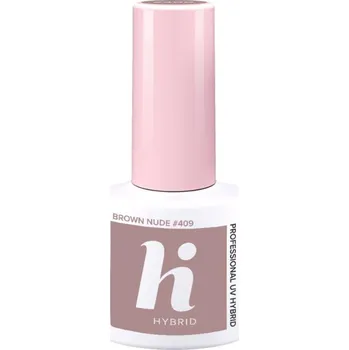 Lak na nehty Hybridní lak barevný hi hybrid 409 Brown Nude 5 ml