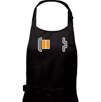Kuchyňská zástěra Rodinná trika - baterie táta - Pánská zástěra na vaření - Univerzální velikost ( Černá )