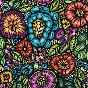 Puzzle Curiosi čtvercové puzzle Q Life barevné květiny 72 dílků