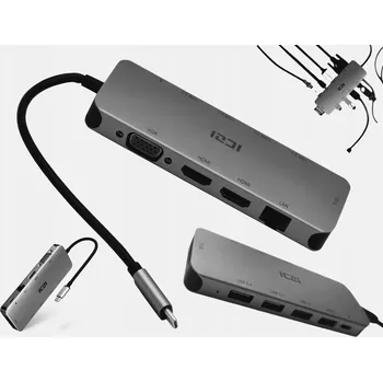 ACER Dokovací stanice USB-C pro notebook – rozšíření obrazu až na 2 monitory