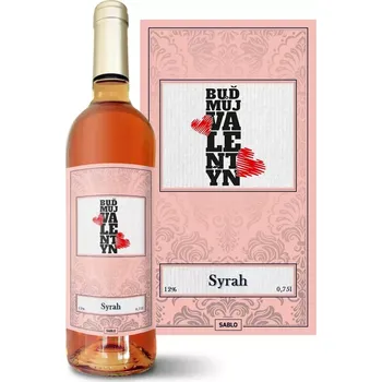 Víno Sablio Růžové víno Buď můj Valentýn 2: 0,75 l