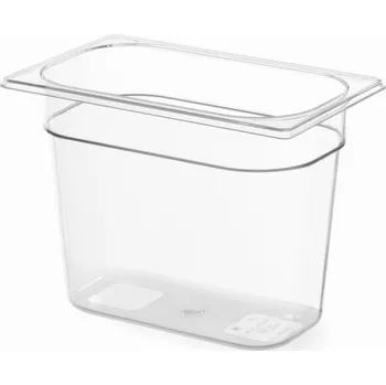 Dóza na potraviny GN nádoba 1/4 z polykarbonátu, hloubka 200 mm