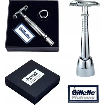 Břitva na holení Holicí strojek na žiletky Kovový Tradiční stojan Sada jako dárek
