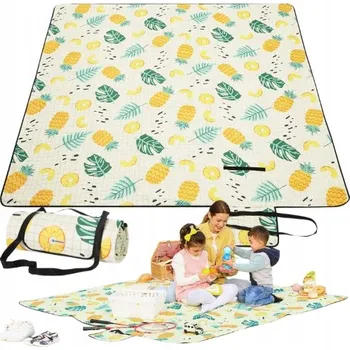 Pikniková deka VELKÁ TERMO VODĚODOLNÁ PIKNIKOVÁ DEKA PLÁŽOVÁ PODLOŽKA GRIL PARK 200x200cm