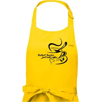 Kuchyňská zástěra Instant teacher - Pánská zástěra na vaření - Univerzální velikost ( Žlutá )