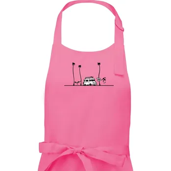 Kuchyňská zástěra Surf on - Pánská zástěra na vaření - Univerzální velikost ( Růžová )