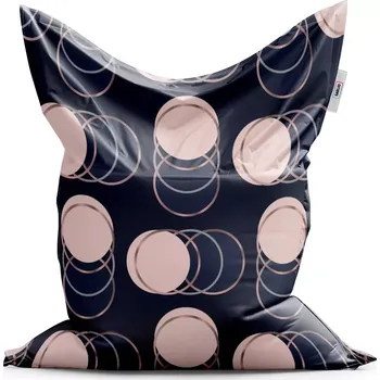 Sedací pytel Sablio Sedací vak Classic Kruhy a puntíky - 150x100 cm