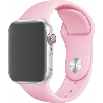 Řemínek na hodinky SILIKONOVÝ ŘEMÍNEK PUDROVÁ RŮŽOVÁ PRO APPLE WATCH 38/40/41/42 MM S10 POHODLNÝ