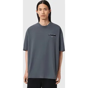 Pánské tričko Bavlněné tričko AllSaints REDACT SS CREW M002PC šedá 90A, vel. L