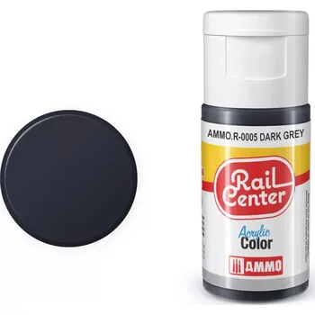 Barva šedá tmavá matná - Noch Rail Center 4600005