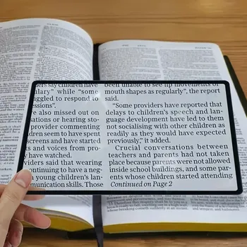 Lupa Elastická kapesní stránková lupa 12 × 18 cm