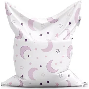 Sedací pytel Sablio Sedací vak Classic Fialové měsíčky - 150x100 cm