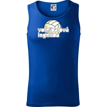 Volejbalová legenda - bílé písmo - Tílko pánské Core - XL ( Královská modrá )