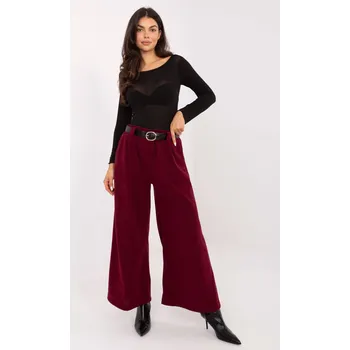 Oblečení a móda RUE PARIS Kalhoty Bodega bordó Velikost: UNI
