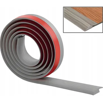 Podlahová lišta Prahová lišta Přechodový profil samolepicí 3 m pro parketové podlahy