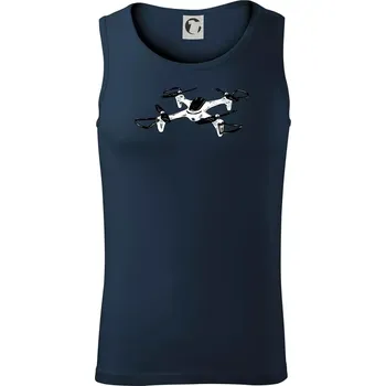 Dron kresba - Tílko pánské Core - S ( Námořní modrá (velmi tmavá - téměř černá) )