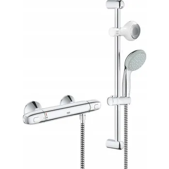 Vodovodní baterie Sprchová baterie Grohe Grotherm stříbrná