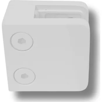 Zábradlí Držák skla BÍLÝ RAL 9016 45x45 mm Pod Sklo pro ZÁBRADLÍ