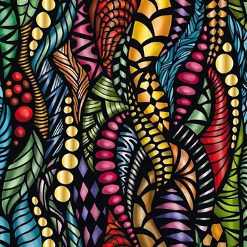 Puzzle Čtvercové puzzle Curiosi Q Gold – vzor I, 72 dílků