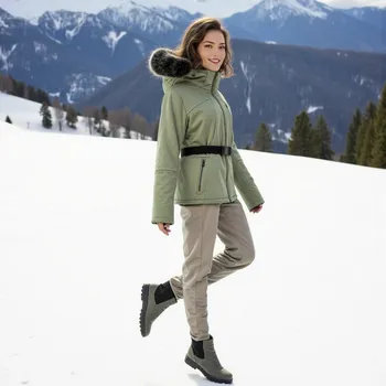 Dámská lyžařská bunda ALPINE PRO Dowela 2 zelená Velikost: L