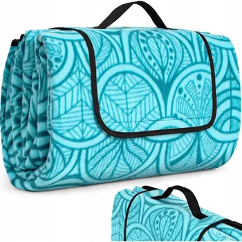 Pikniková deka XXL PLÁŽOVÁ DEKA 200x200cm VELKÁ PIKNIKOVÁ VODĚODOLNÁ - PLÁŽOVÉ DEKY PODLOŽKY