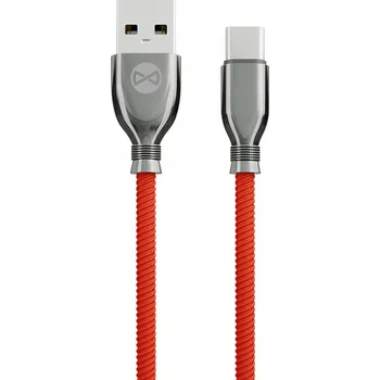 Datový kabel Kabel Forever USB - USB typ C 1 m červený