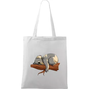 Koala na větvi - Taška bavlněná - 42 x 38 cm ( Bílá )