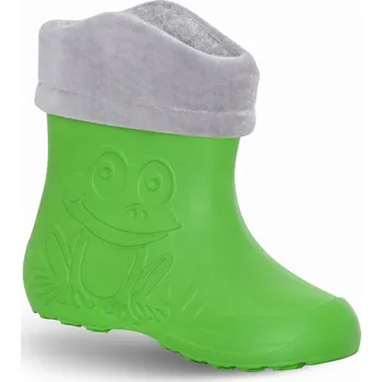 Dívčí holínky ZETPOL Dětské Holínky EVA Frog green s oteplovací vložkou 24/25
